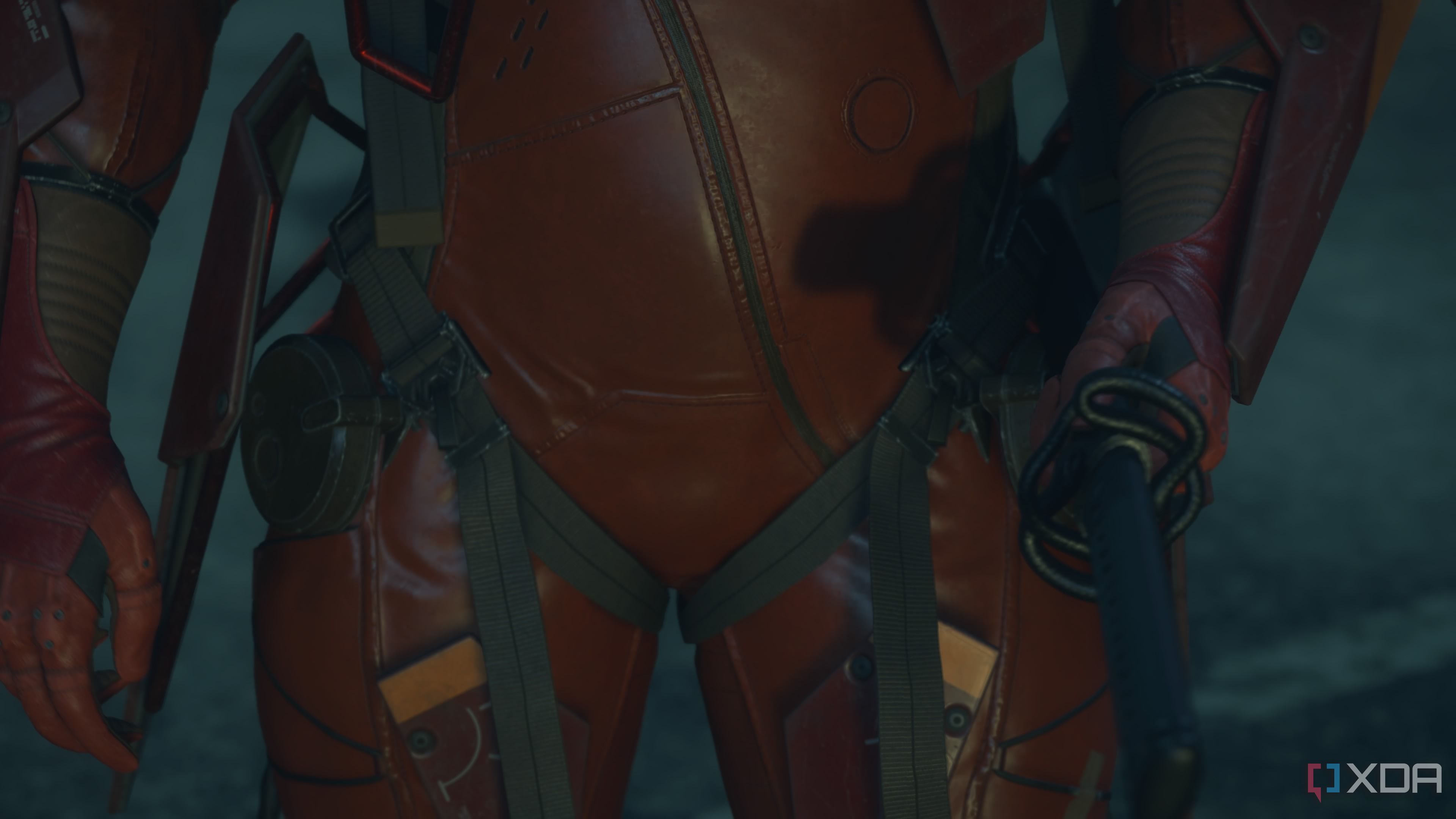 A shot of the Red Samurai in Death Stranding 2.