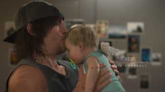 Sam kissing Lou in Death Stranding 2.
