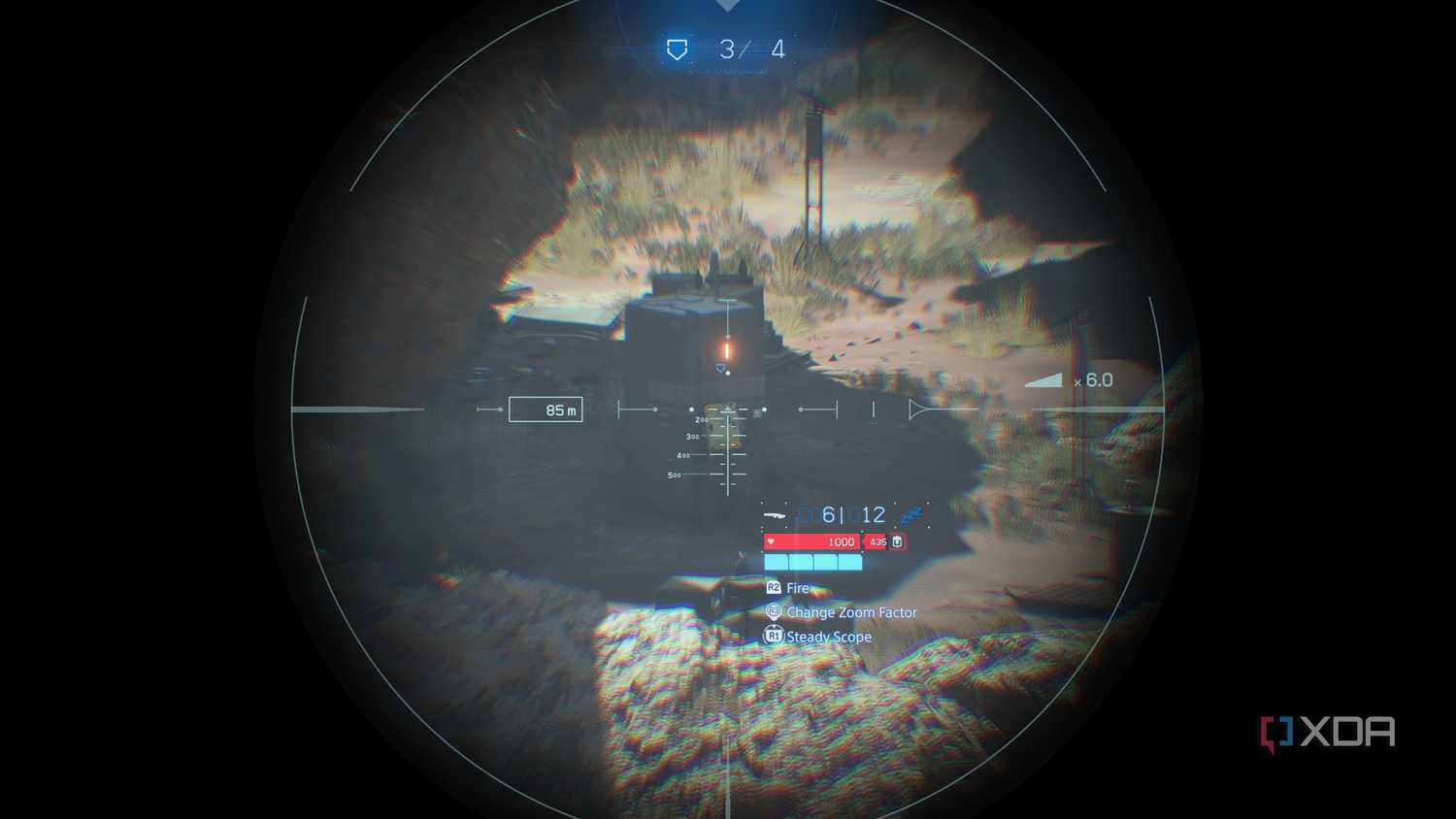 Scouting an enemy base in Death Stranding 2.