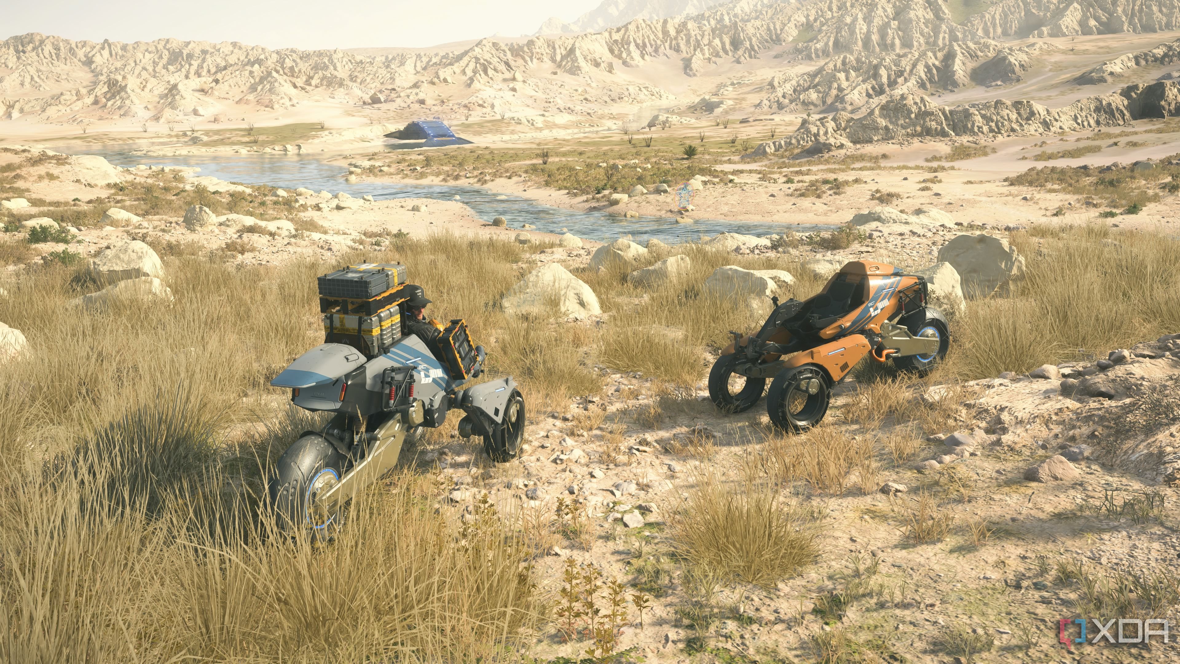 Two trikes in Death Stranding 2.