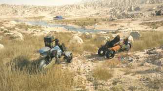 Two trikes in Death Stranding 2.