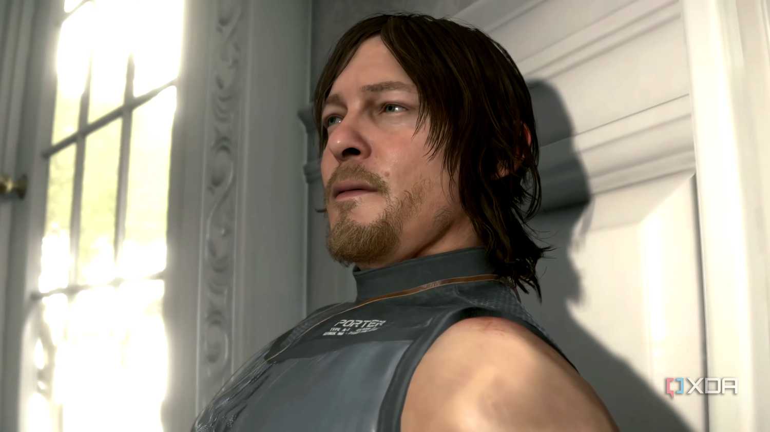 Sam scared in Death Stranding.
