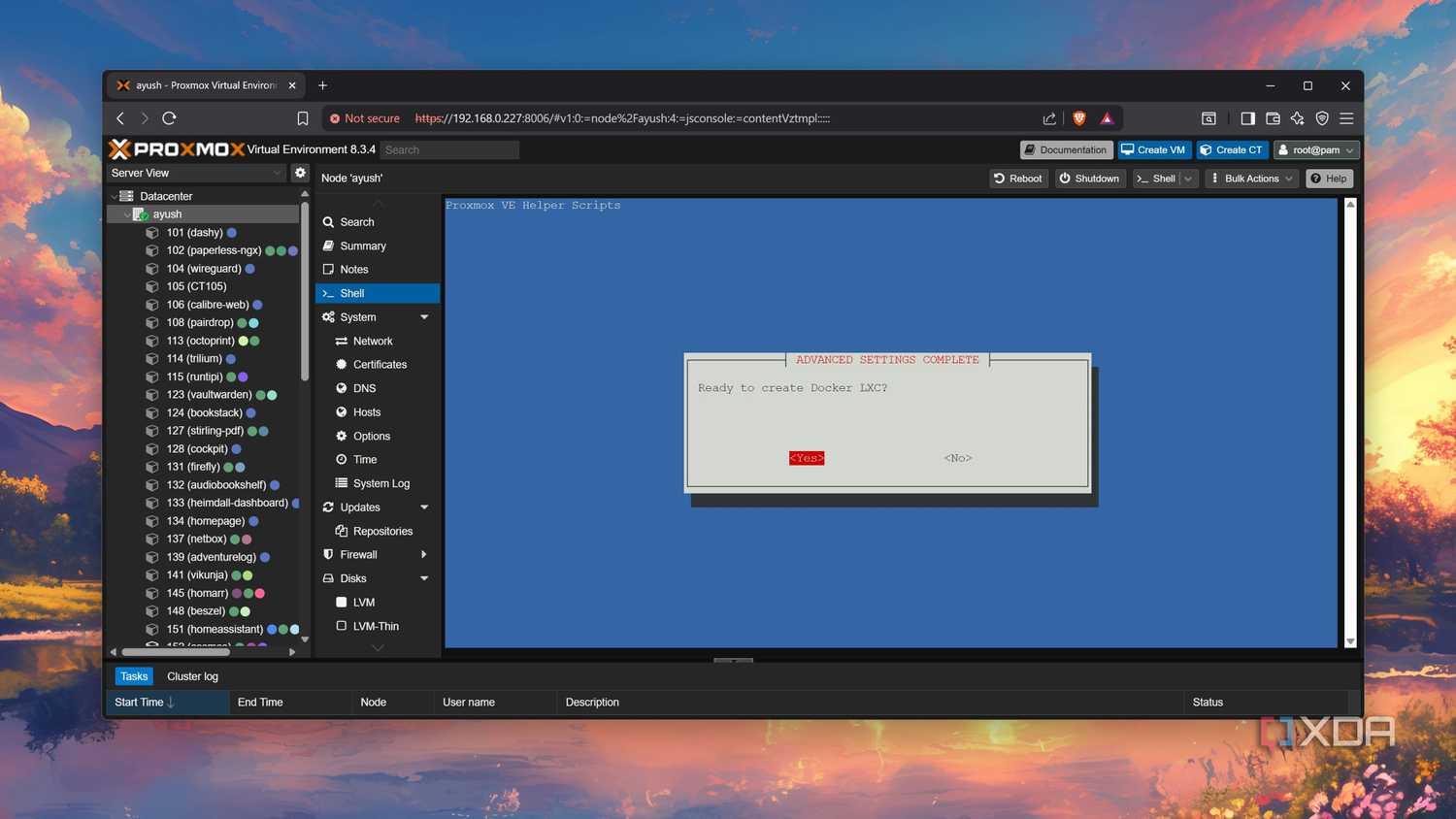 Here's how I run Docker in an LXC on Proxmox, and why it's a solid ...