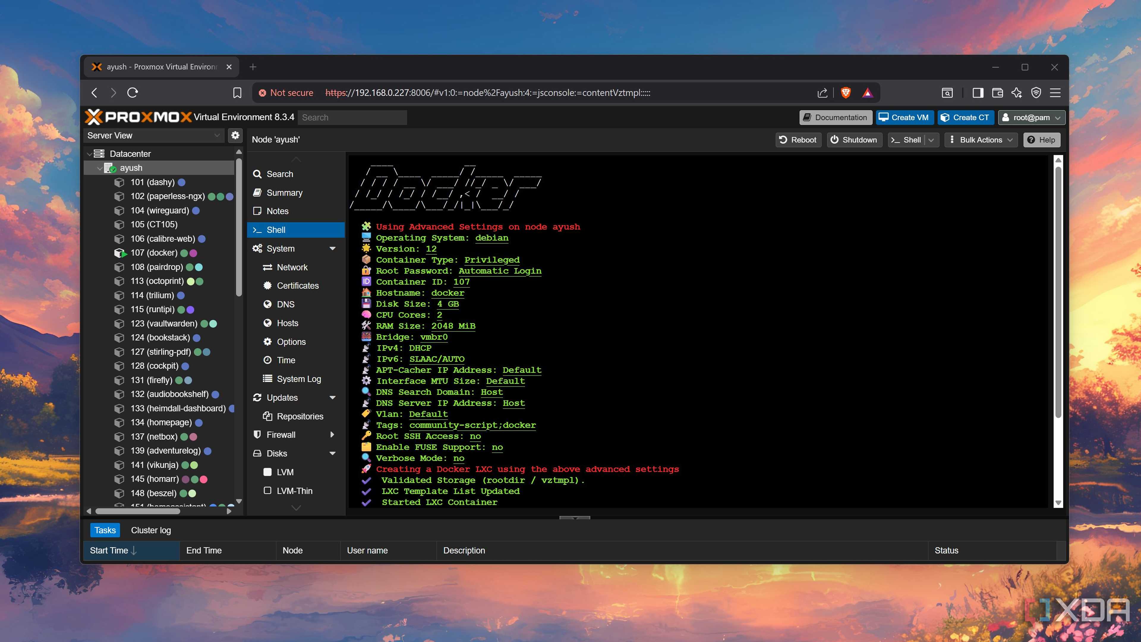 Here's how I run Docker in an LXC on Proxmox, and why it's a solid ...
