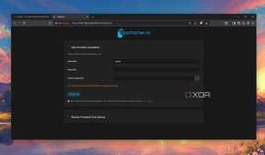 Logging into Portainer