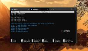 screenshot of docker swarm adjusting hosts file