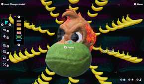 A screenshot of Artist Mode in Donkey Kong Bananza