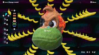 A screenshot of Artist Mode in Donkey Kong Bananza