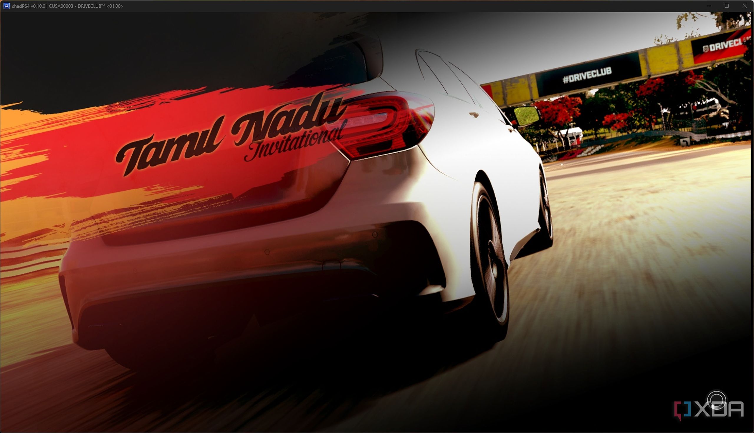 Driveclub's opening sequence running on PC via ShadPS4.