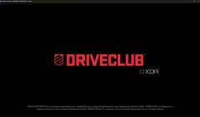 Driveclub's splash screen running on PC via ShadPS4.