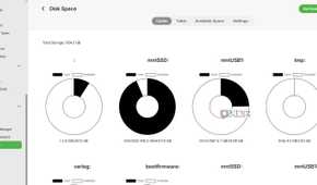 screenshot of emby disk usage plugin page