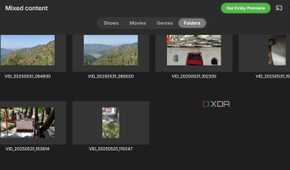 screenshot of emby home page