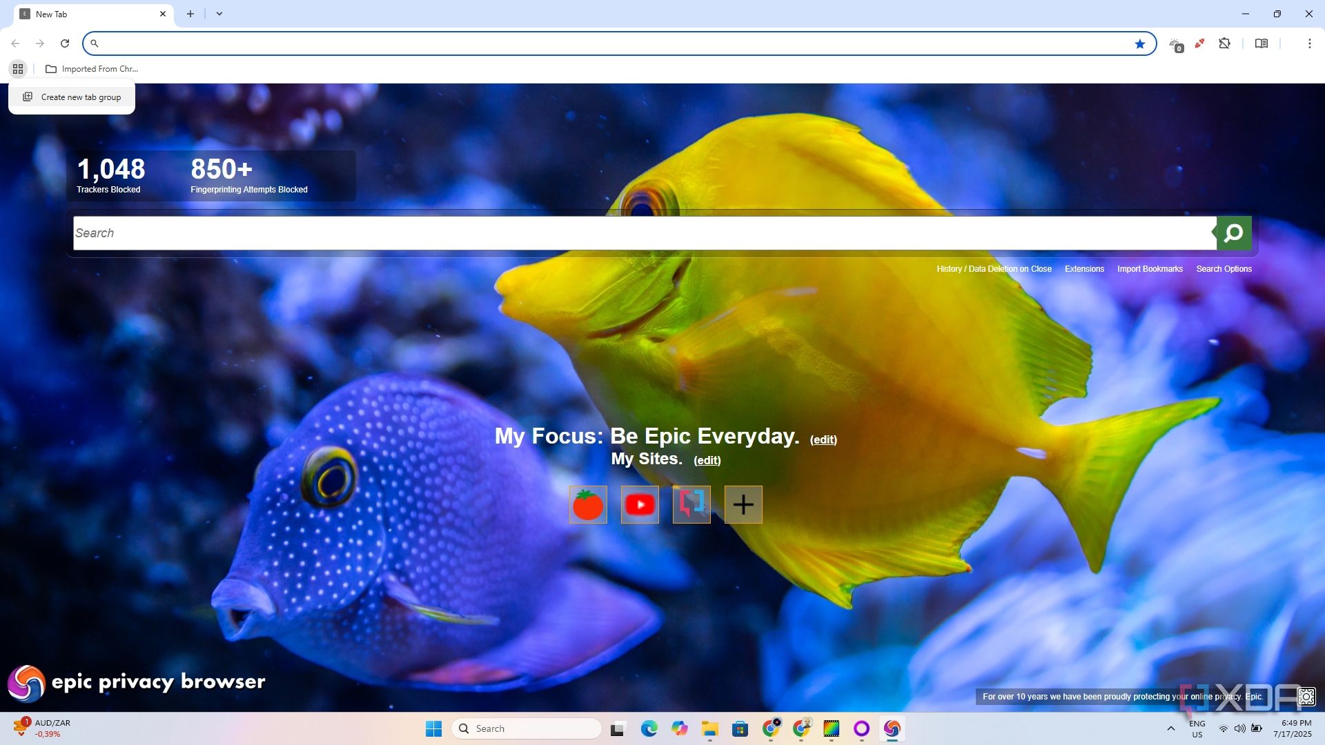 I finally found a privacy browser with better features than Firefox