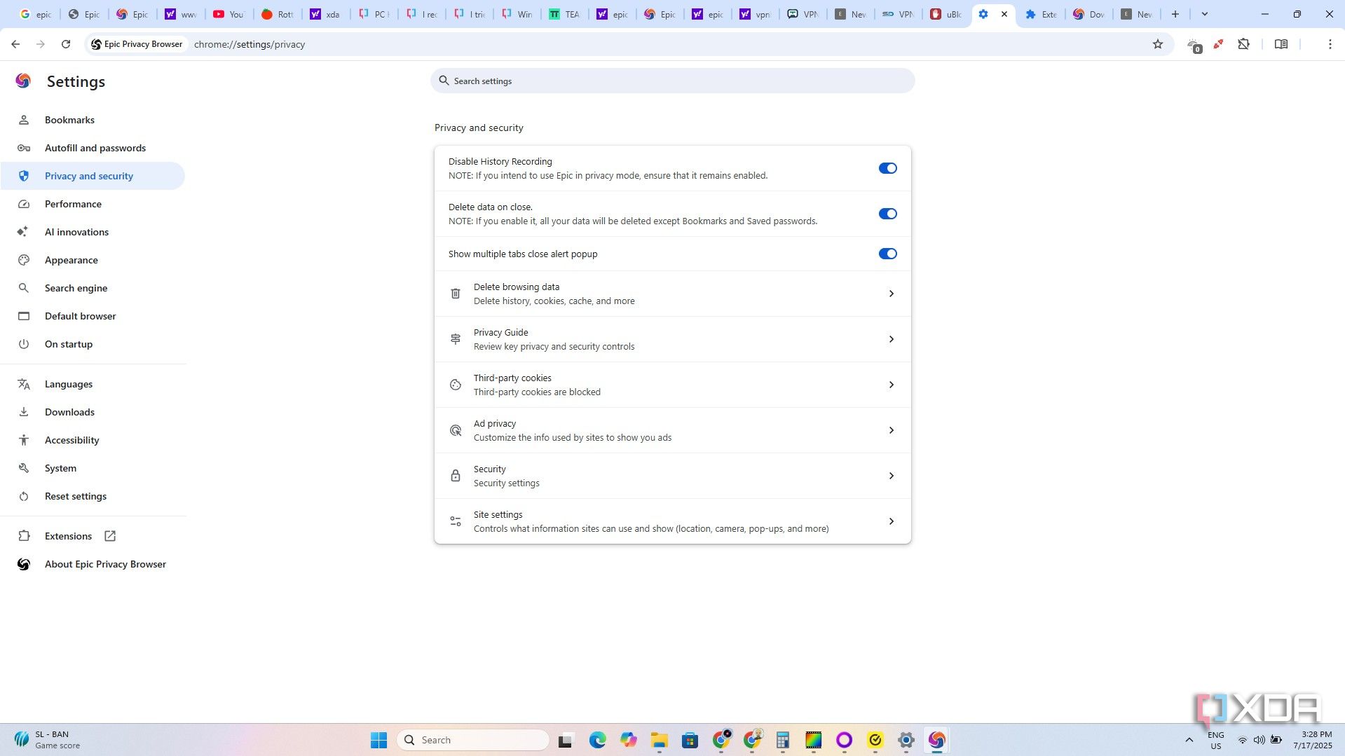 I finally found a privacy browser with better features than Firefox