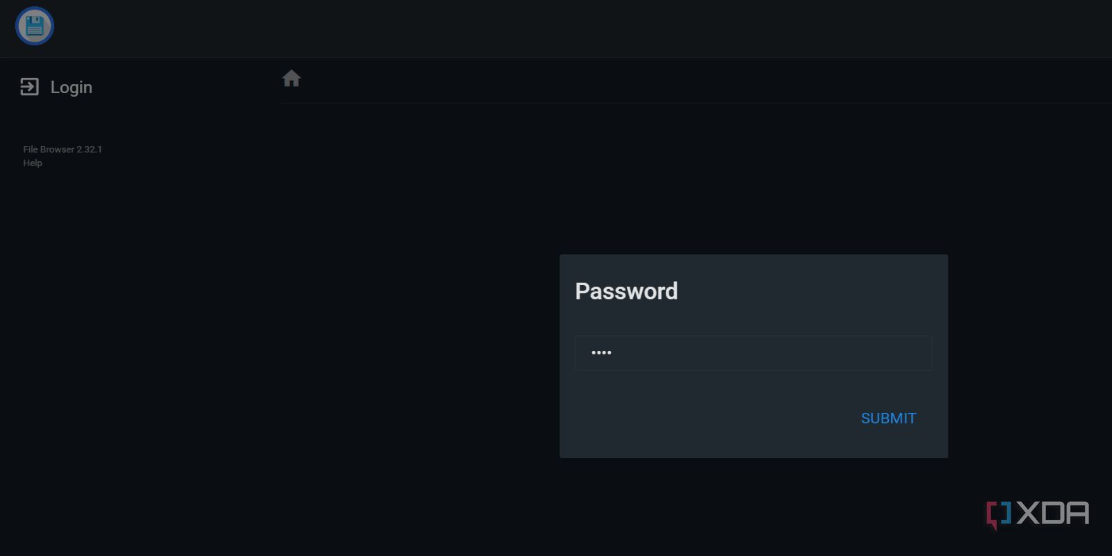 screenshot of file browser password prompt chrome