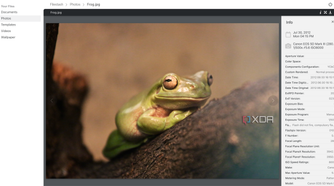 Filestash photos exif data