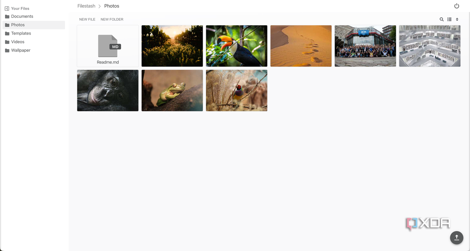 Filestash photos folder