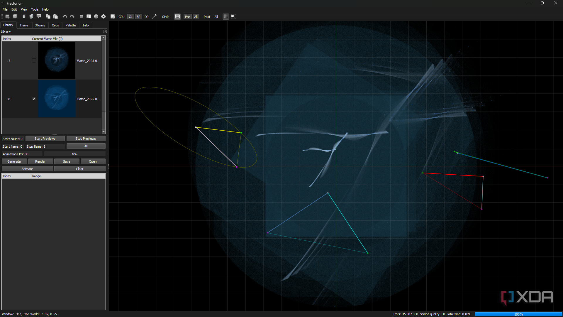 Fractorium eighth fractal layer