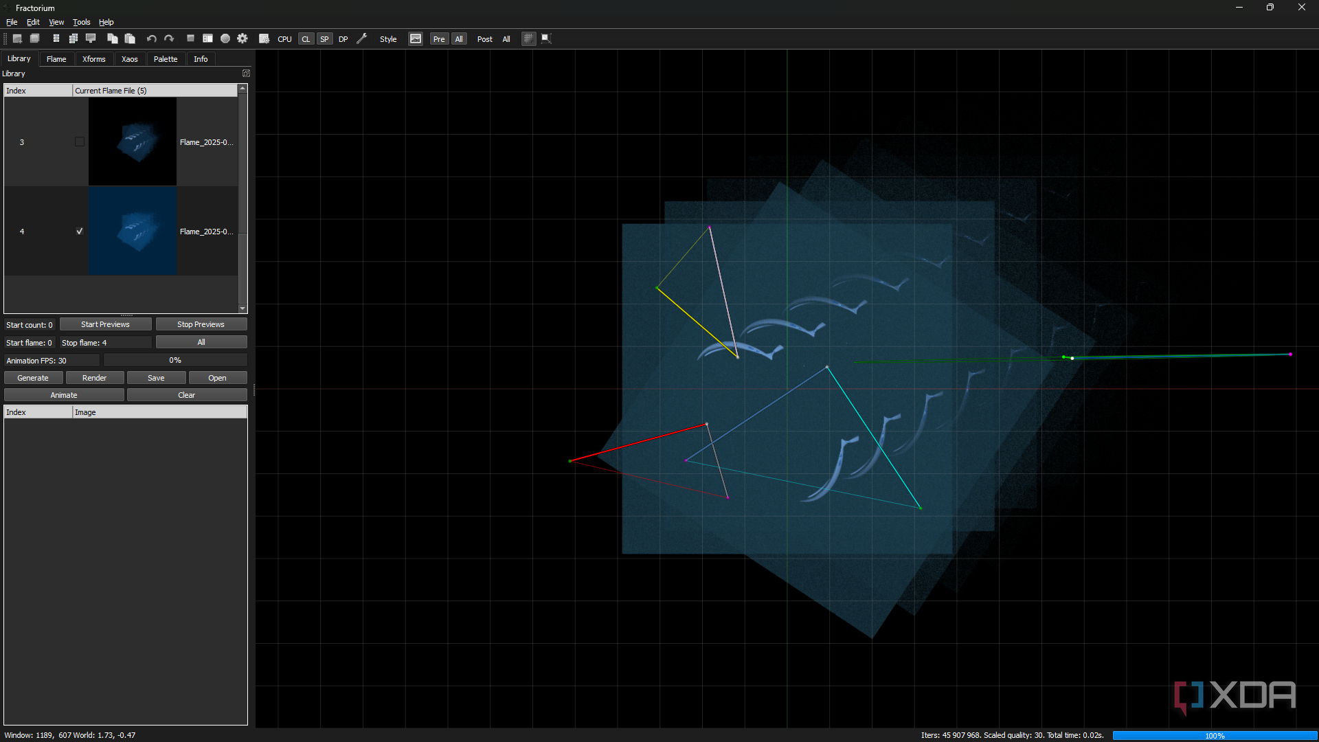 Fractorium fourth fractal layer