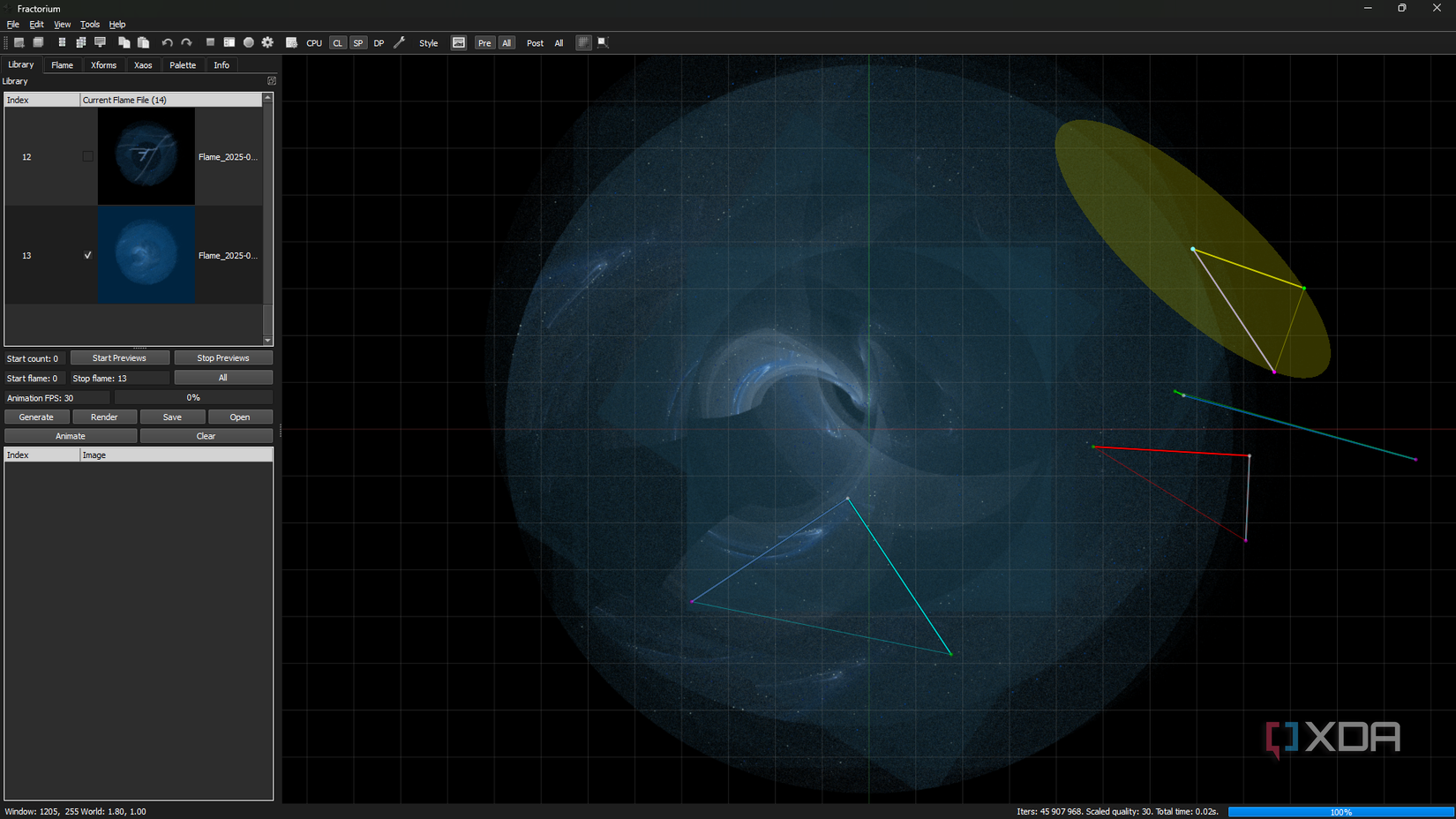 Fractorium thirteenth fractal layer