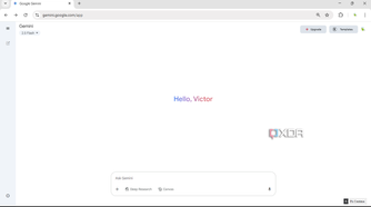 Gemini home page screenshot