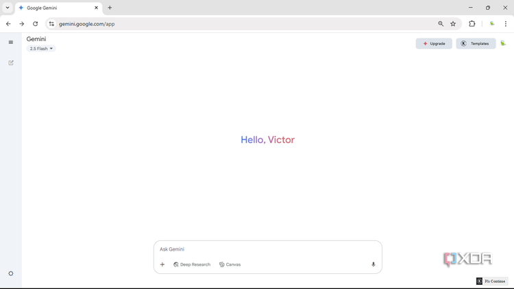 Gemini home page screenshot
