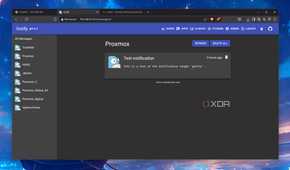 Sending a Gotify alert to Proxmox
