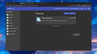 Sending a Gotify alert to Proxmox