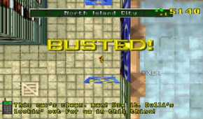 A screenshot from the 1997 game, Grand Theft Auto.