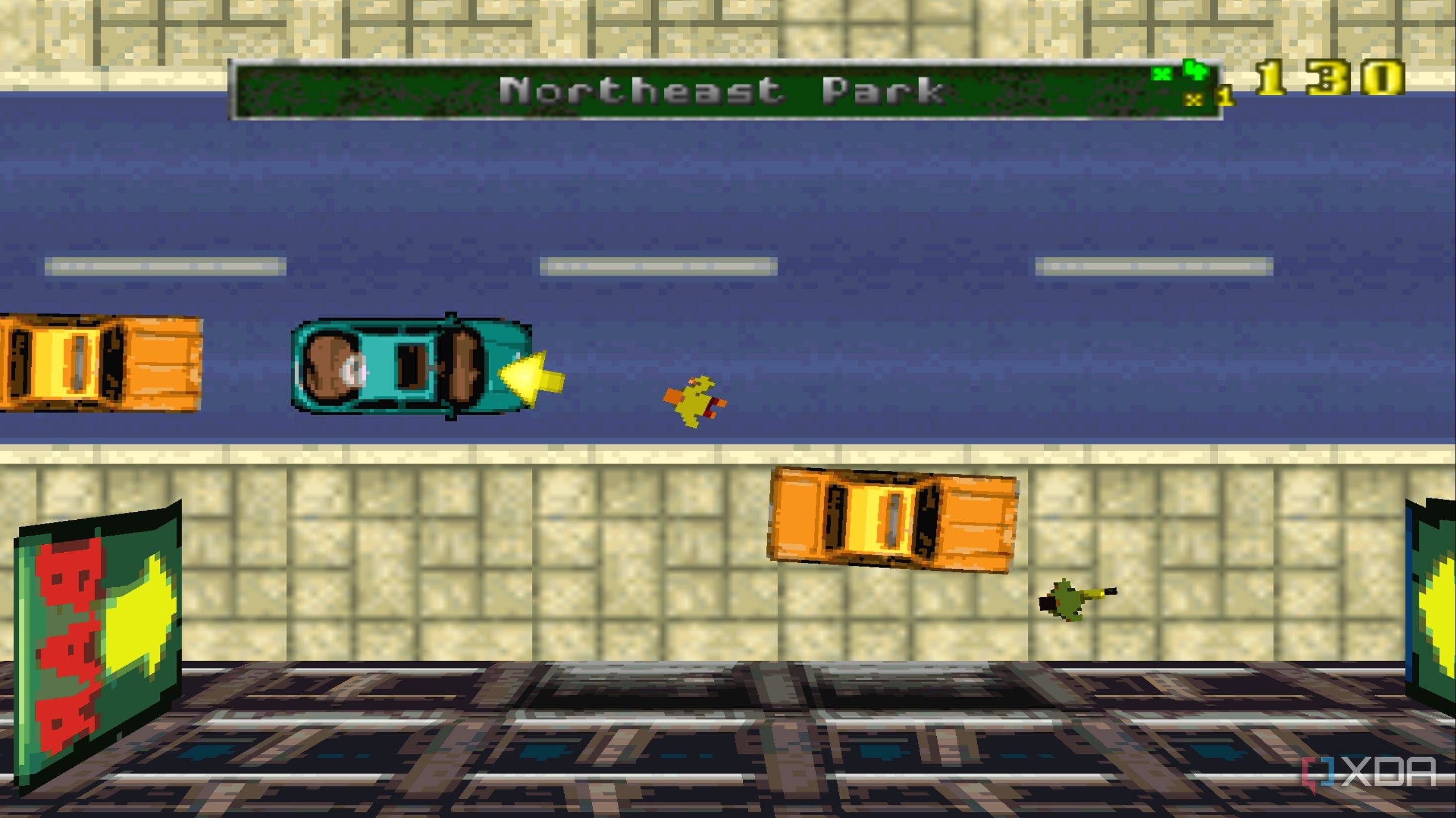 A screenshot from the 1997 game, Grand Theft Auto.