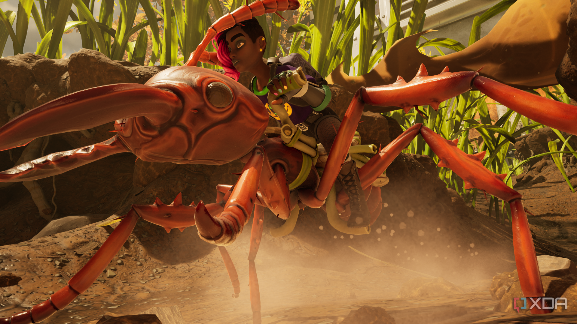 Riding an ant in Grounded