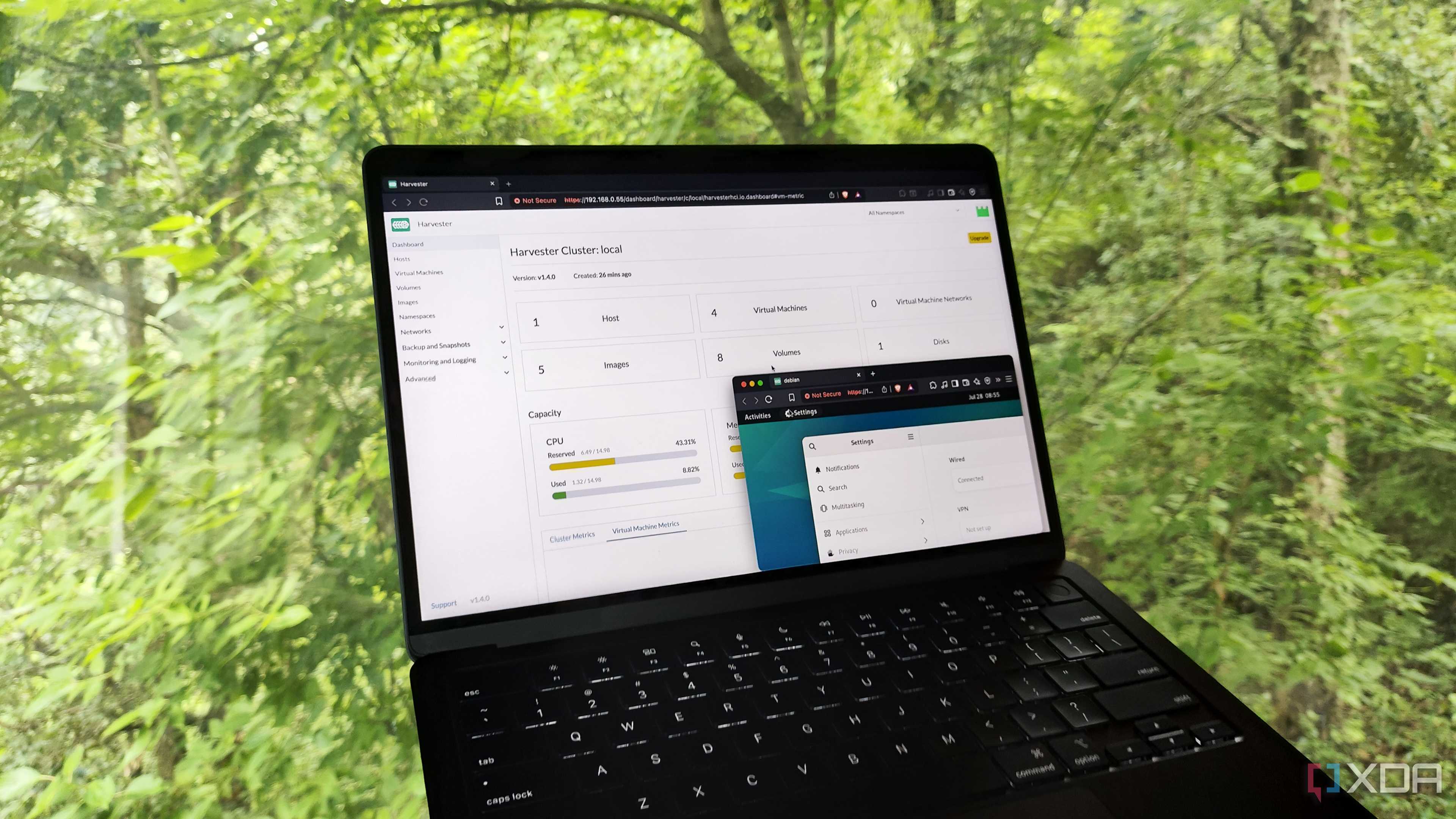 Accessing the Harvester web UI from a MacBook