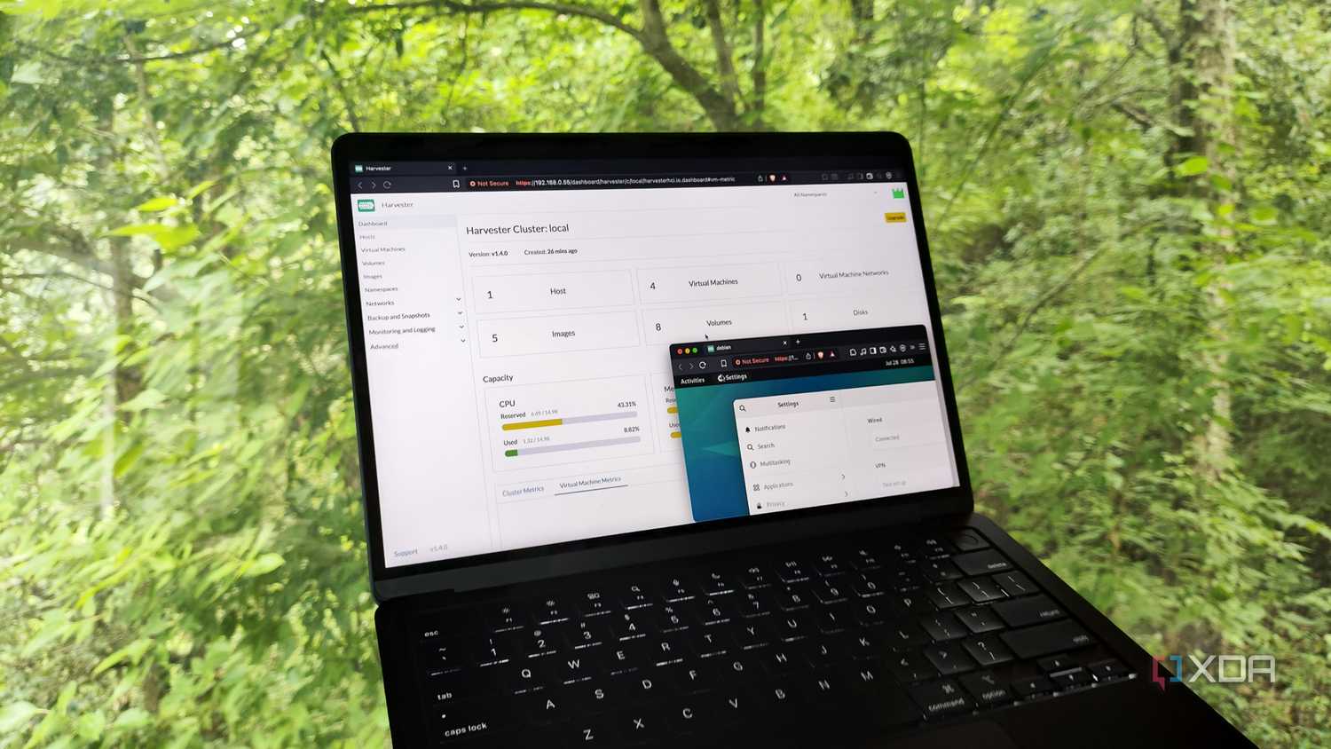 Accessing the Harvester web UI from a MacBook