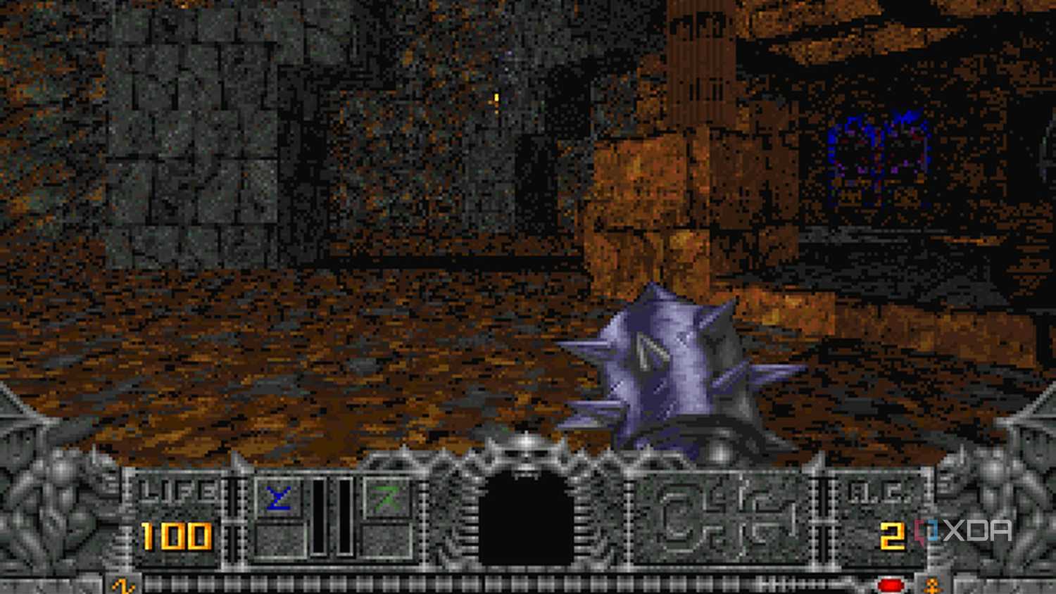 The game Hexen running on DOSBOX.