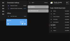 home assistant dashboard showing fireboard add-on