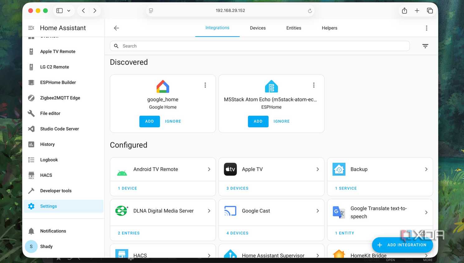 Home Assistant Detecting ATOM Speaker Device