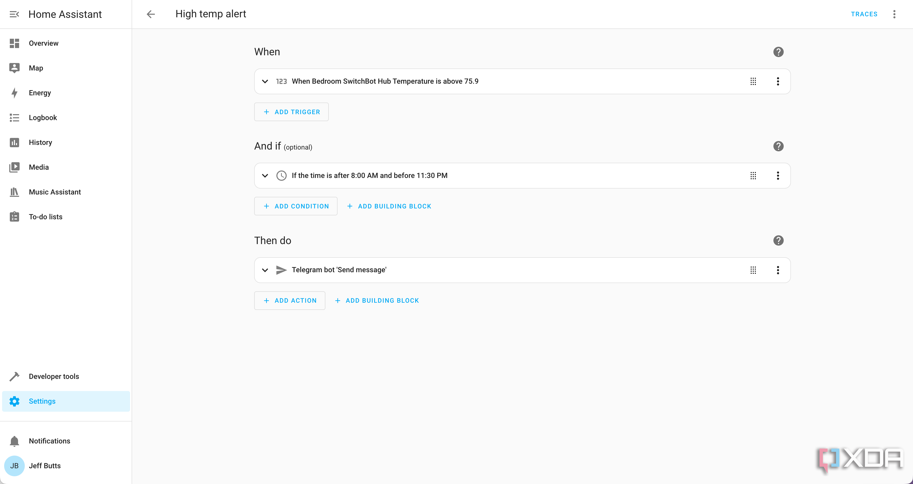 I linked up Home Assistant to a Telegram bot to automate my ...