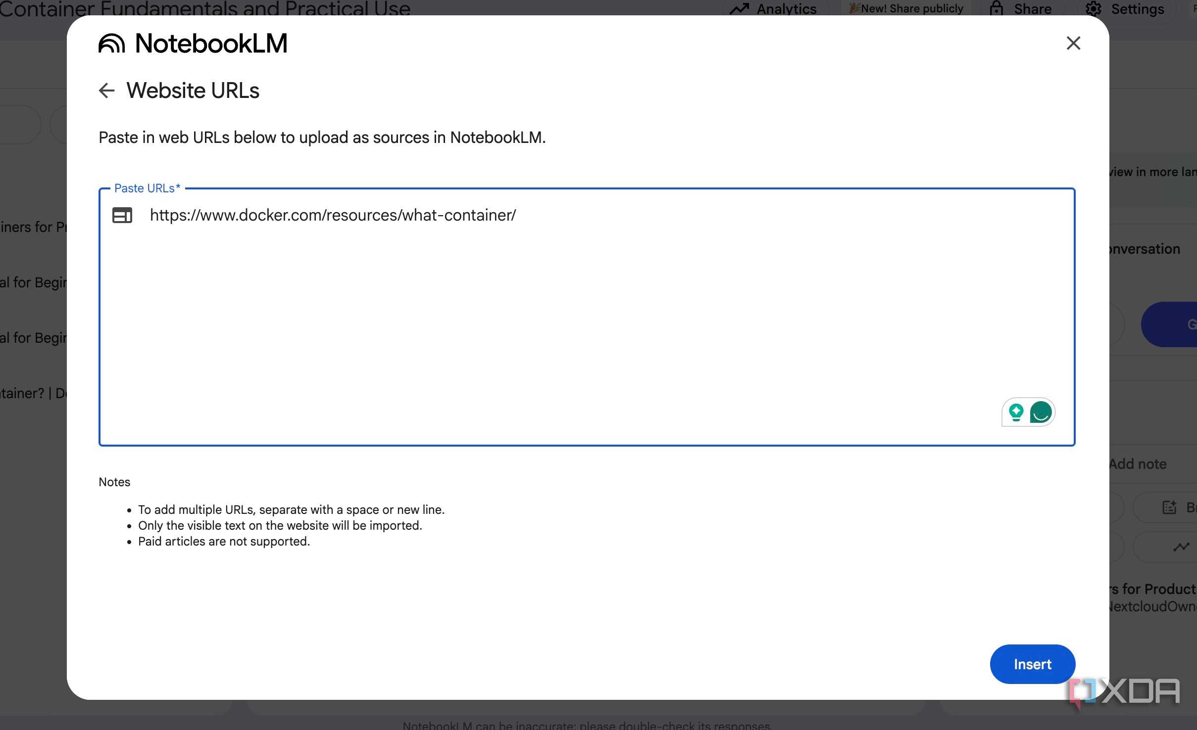 Notebook Url I created a second brain with NotebookLM – and this is how I structured it