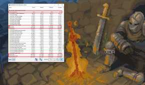 Screenshot showing HWiNFO with the GPU temperature, fan speed, and clock speed rows highlighted