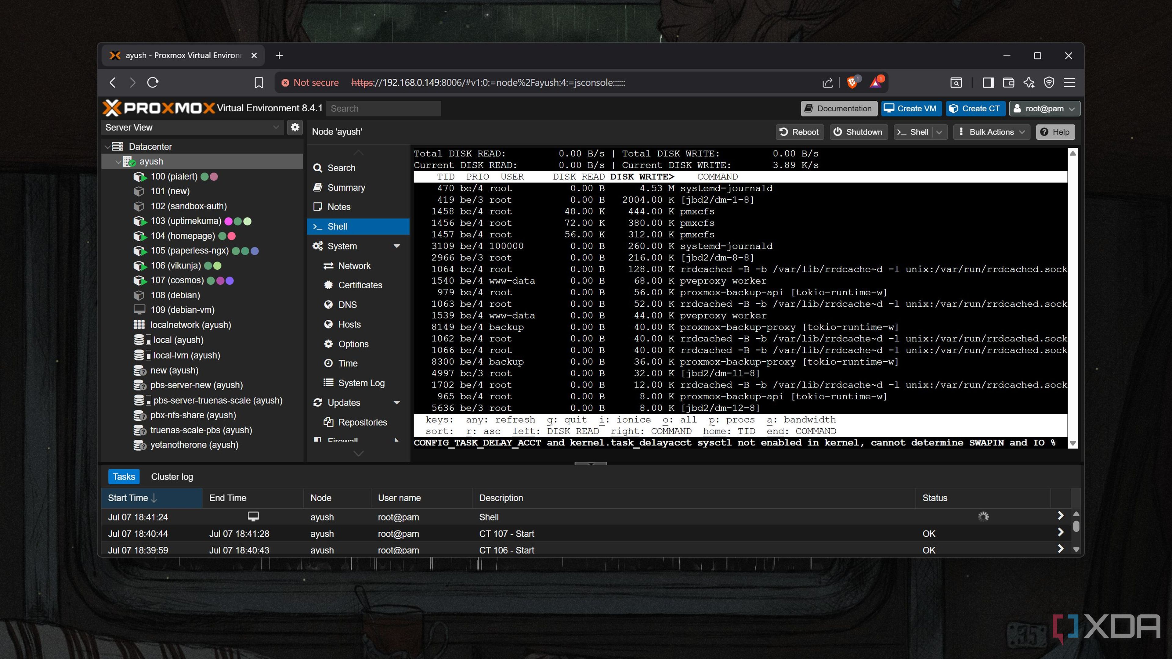 I always tweak my Proxmox host's settings before spinning up a single ...