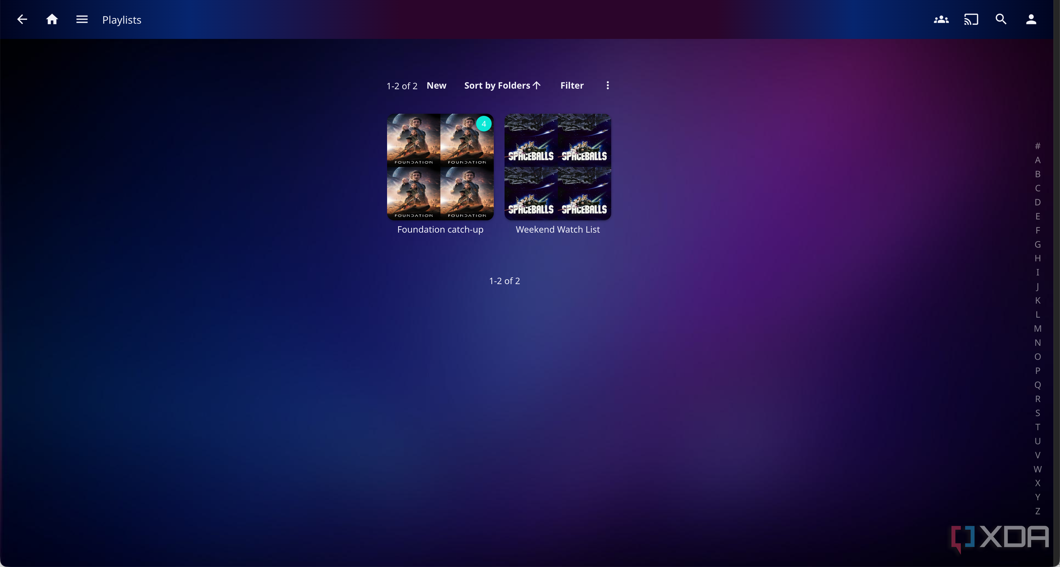 Jellyfin Playlists and Filters