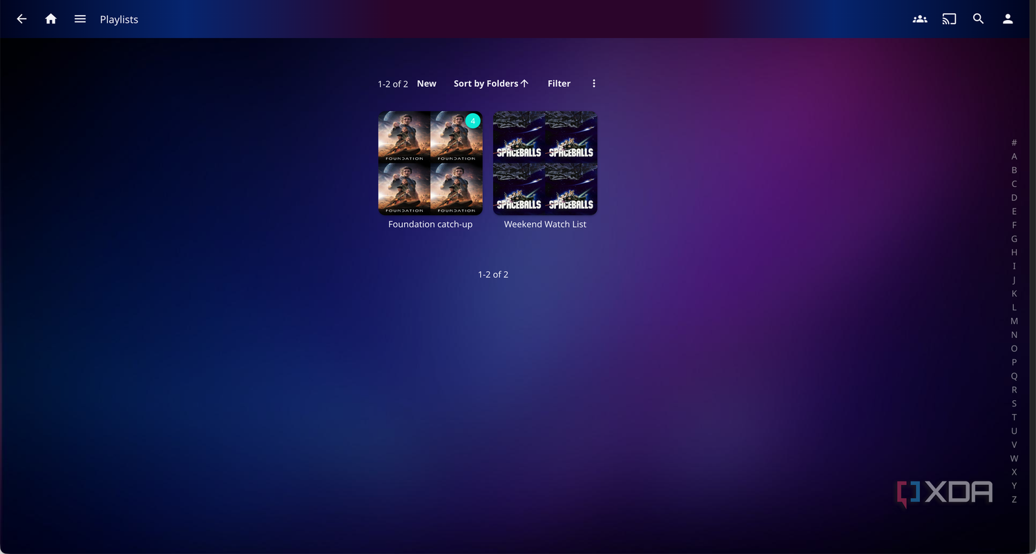 Jellyfin Playlists and Filters