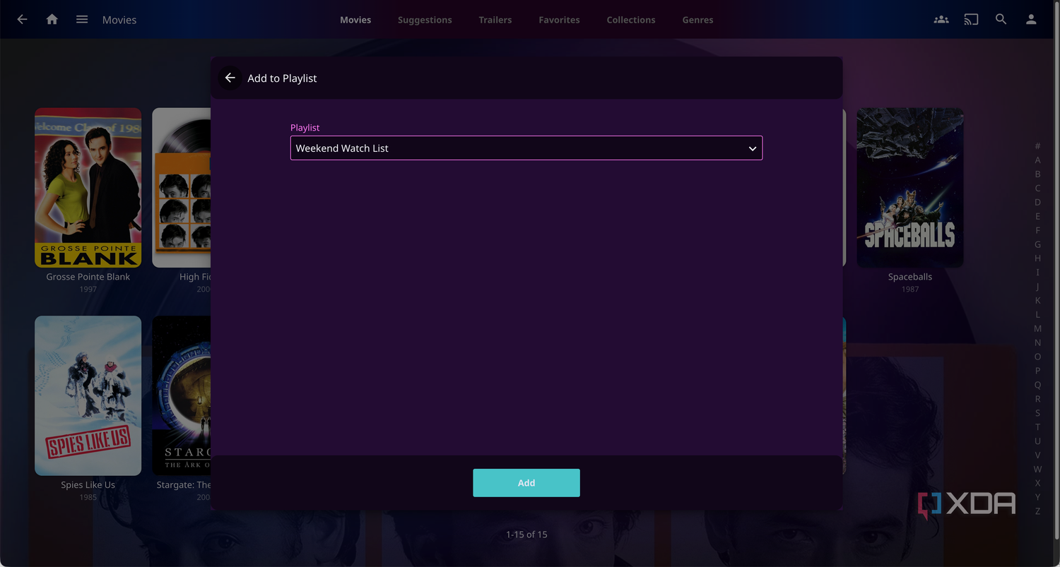 Jellyfin Playlists and Filters
