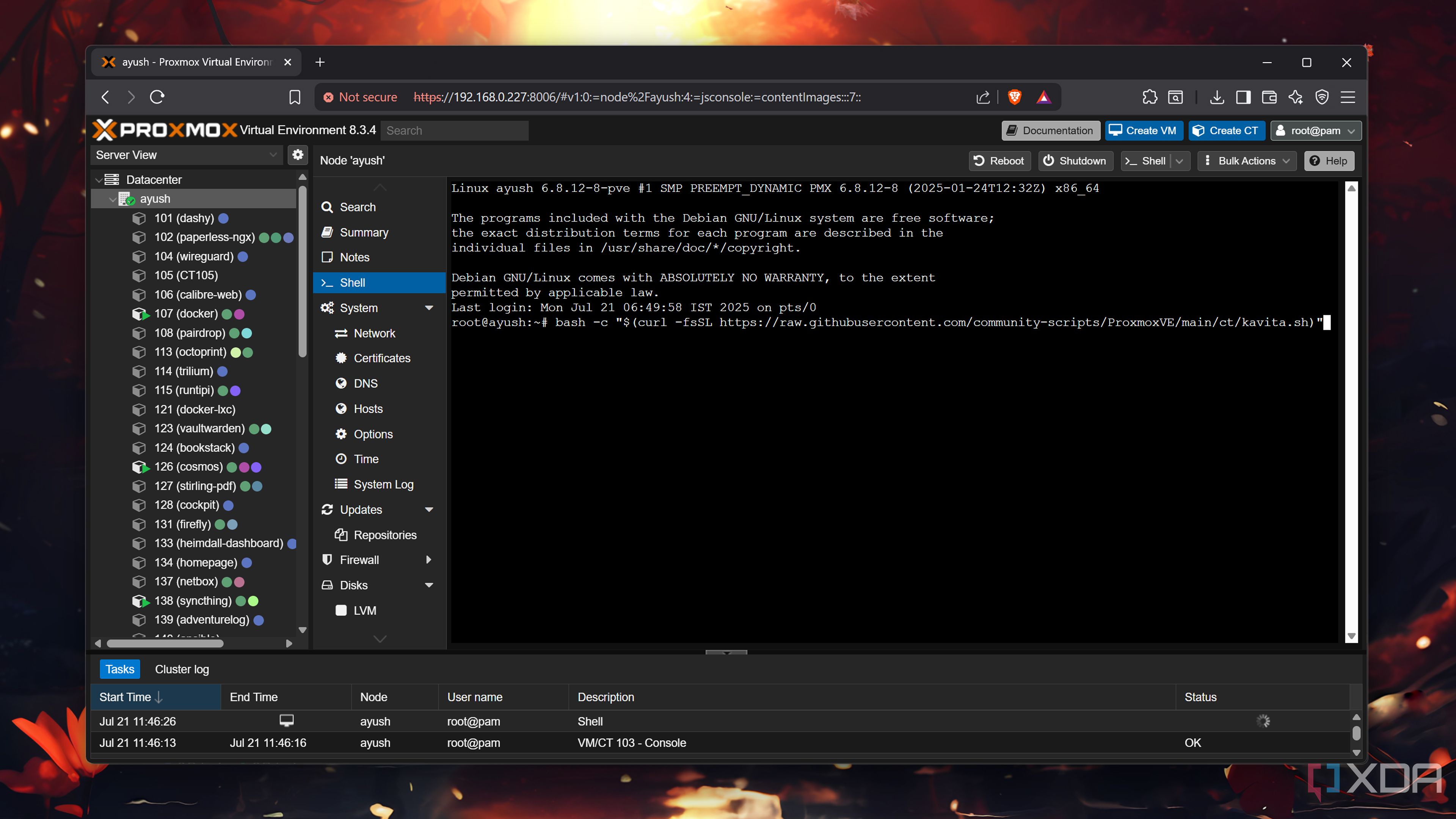 Installing Kavita on Proxmox