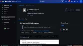 Kiwix server on docker