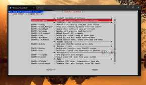 screenshot of launcher tool dietpi