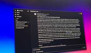 MacBook connected to a monitor running DeepSeek-R1 via Open WebUI