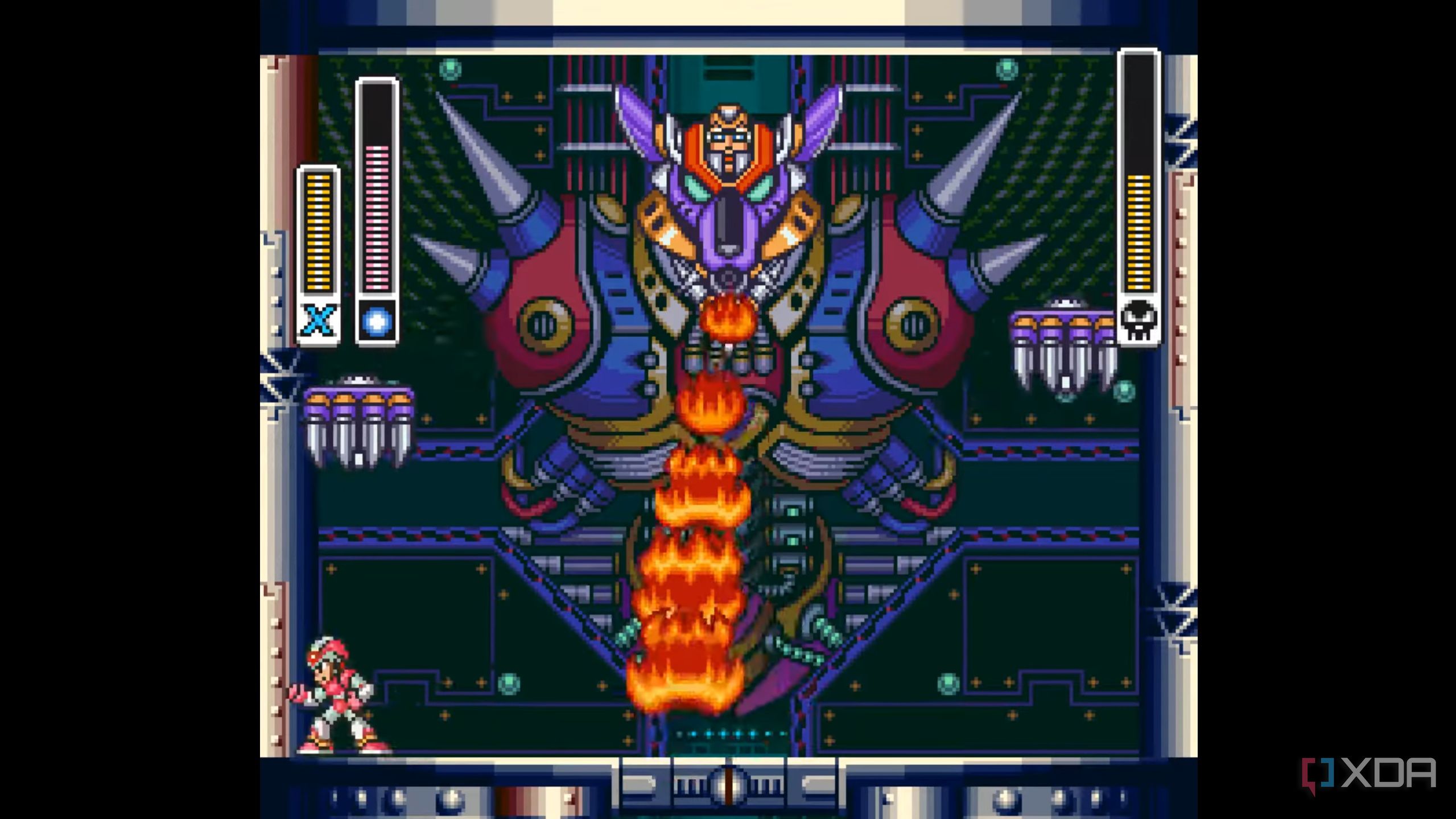 X vs Sigma in Mega Man X.