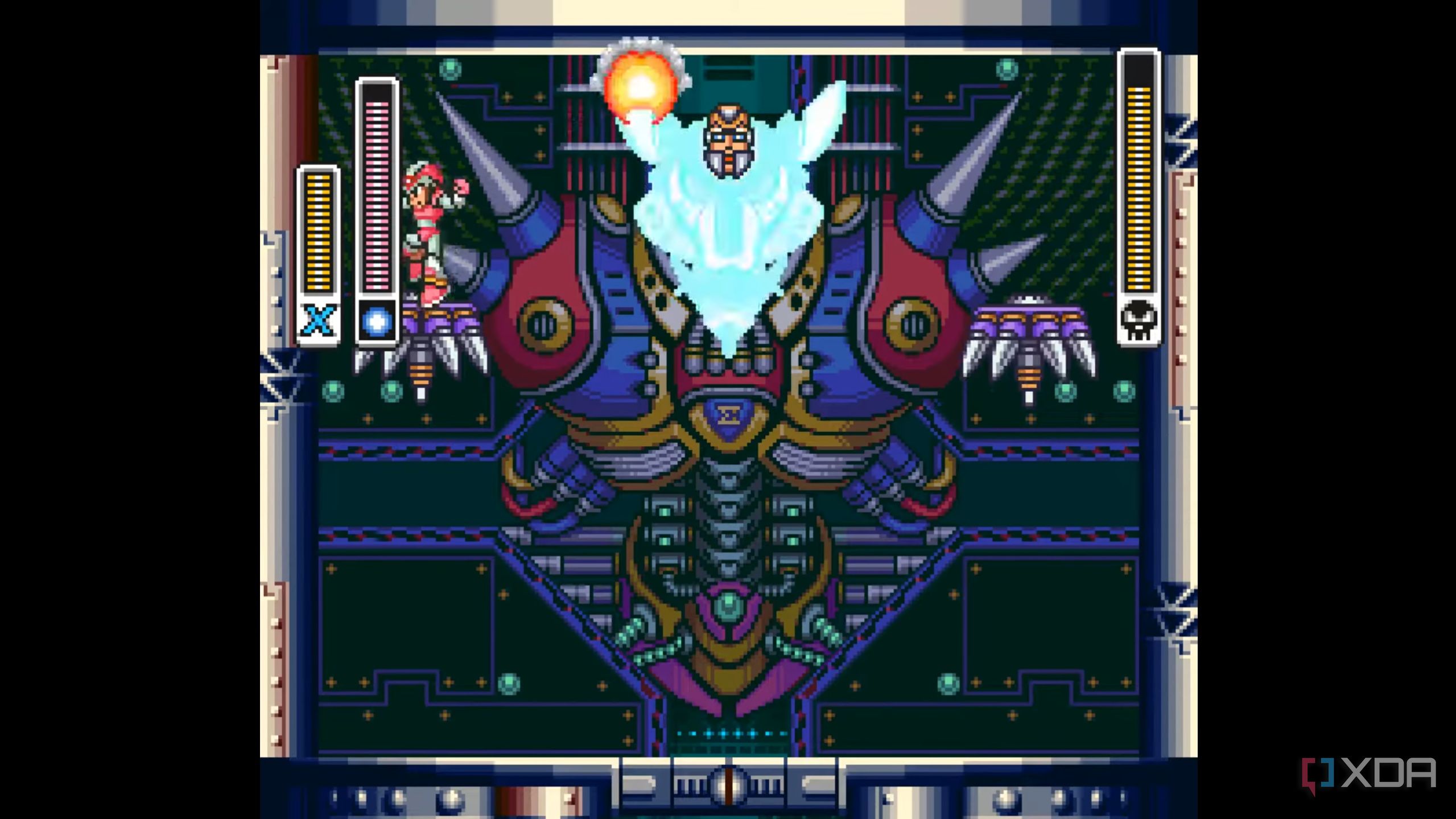 X vs Sigma in Mega Man X.