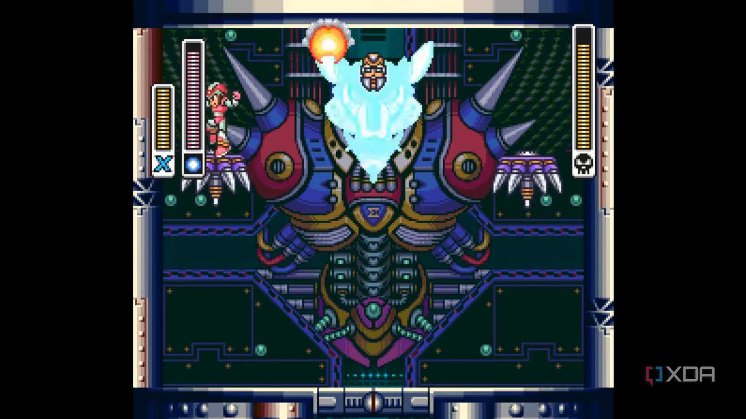 X vs Sigma in Mega Man X.